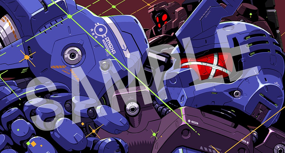 劇場版『Gのレコンギスタ III』「宇宙からの遺産」Blu-ray用の形部一平描き下ろしジャケットイラスト。(c)創通・サンライズ
