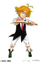 メリオダスのイラスト。