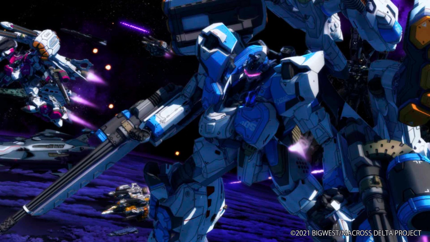 「劇場版マクロスΔ 絶対LIVE!!!!!!」本予告より。(c)2021 BIGWEST/MACROSS DELTA PROJECT