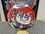 「【天開司×大川ぶくぶ】クッション」の使用イメージ。