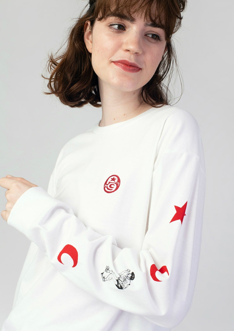 長袖Tシャツ「ピンポン ペコ スマイル ライン」