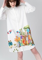 レディースシャツワンピース「GOGOモンスター」