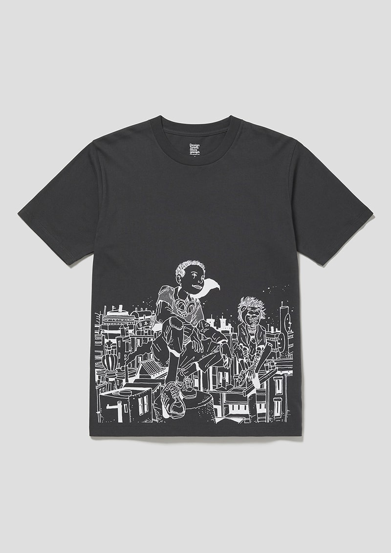 Tシャツ「鉄コン筋クリート ネコ」 - 松本大洋×グラニフ、「鉄コン筋  