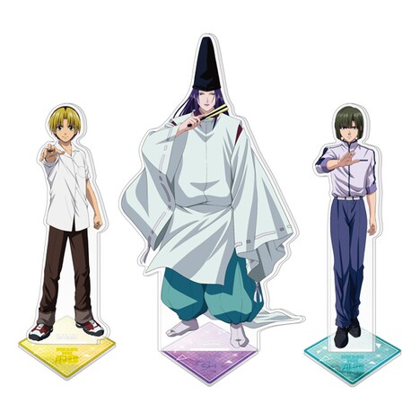 抽選会で当たる「A賞:ビッグアクリルスタンド(全3種)」。