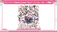 ショートアニメ「BanG Dream! ガルパ☆ピコ ふぃーばー！」新情報発表のスライド。