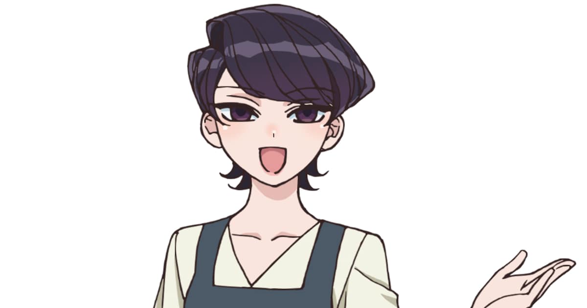 古見秀子（CV：井上喜久子）のキャラクタービジュアル。古見さんの 