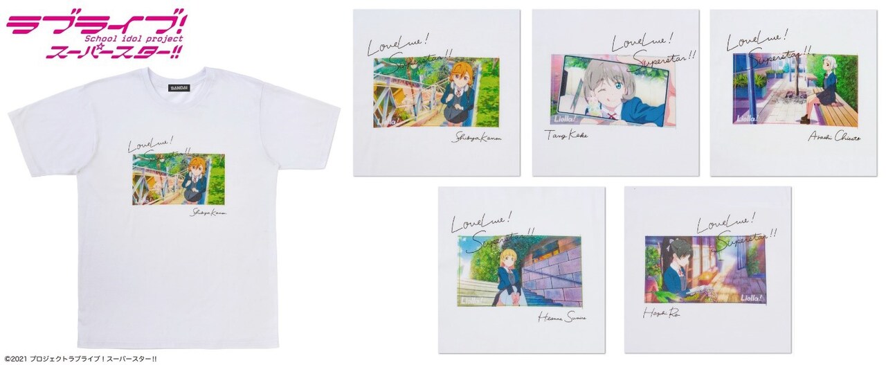 「ラブライブ！スーパースター!! フォト風Tシャツ（ホワイト）」