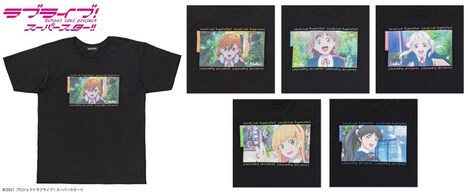 「ラブライブ！スーパースター!! フォト風Tシャツ（ブラック）」