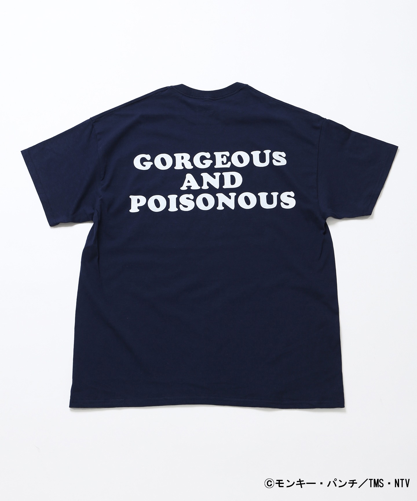 Tシャツの「ネイビー」の背面。