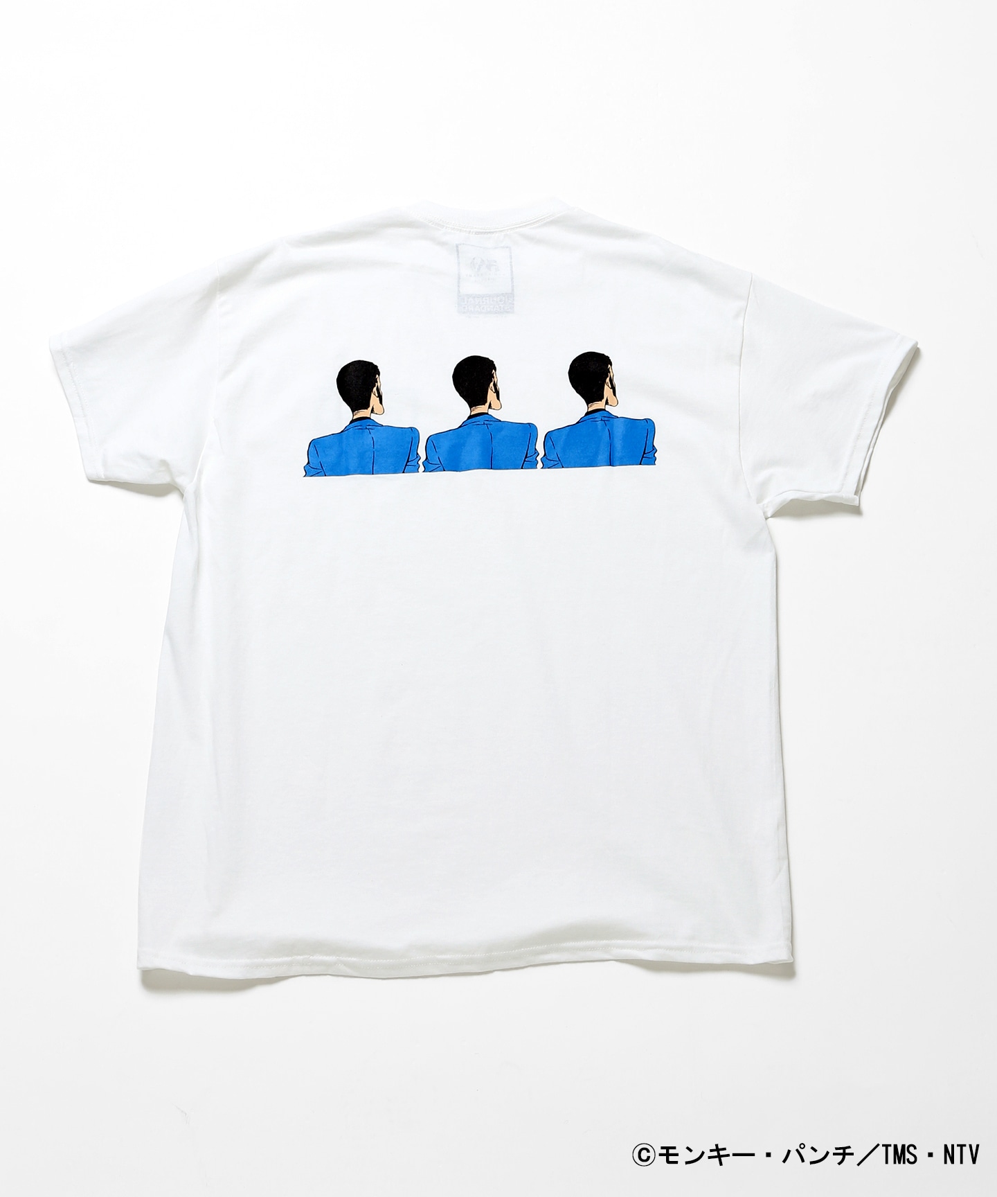 Tシャツの「ホワイトB」の背面。