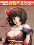 「災害の黒蜘蛛『澪』1/7スケールフィギュア」の「赤面顔パーツ」を付けた姿。