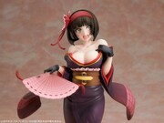 「災害の黒蜘蛛『澪』1/7スケールフィギュア」の「赤面顔パーツ」を付けた姿。
