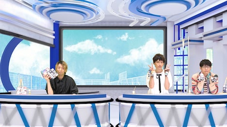 左から木村良平、KENN、豊永利行。