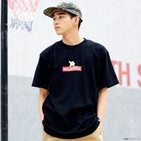 「STRICT-G MILKFED.『機動戦士ガンダム』Tシャツ ハロ バックロゴ柄」着用イメージ