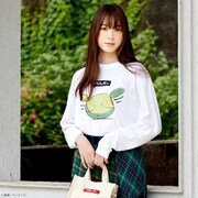 「STRICT-G MILKFED.『機動戦士ガンダム』長袖Tシャツ パタパタ ハロ柄」着用イメージ