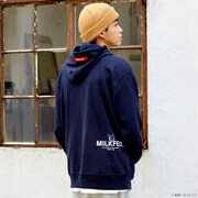 「STRICT-G MILKFED.『機動戦士ガンダム』パーカー アムロ・レイ柄」着用イメージ