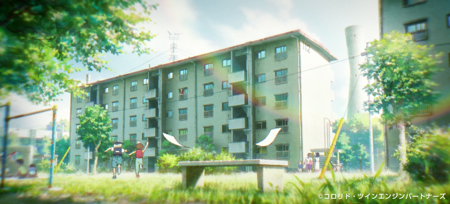 「雨を告げる漂流団地」特報映像より。 (c)コロリド・ツインエンジンパートナーズ