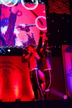 DARK NIGHTMARE。左からウシミツ役の鵜澤正太郎、シンヤ役の河合健太郎。