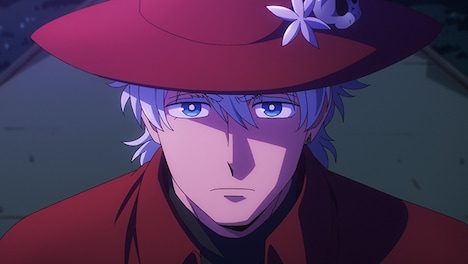 TVアニメ「吸血鬼すぐ死ぬ」第1話の場面カット。