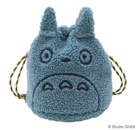 「中トトロ もこもこ巾着ポーチ」