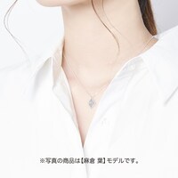 「SHAMAN KING 麻倉葉 シルバーネックレス」着用イメージ。