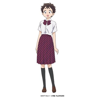 井中のこ子（CV：潘めぐみ）のキャラクタービジュアル。高校入学時から田舎の出身であることがバレたくなく、1学期はクラスメイトとも最小限の言葉で乗り切っていた。古見さんを「クラスの神様で都会のオンナ」と思い込んでおり、その感じに密かに憧れている。