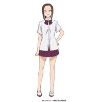 尾根峰ねね（CV：青木瑠璃子）のキャラクタービジュアル。クラスのみんなの“お姉さん”的存在で、懐が広くて優しい良い人。面倒見がよく、学級委員の仕事で忙しそうな只野くんを手伝ってくれる。クラス内の不和もほっとけずに手を差し伸べていくタイプ。