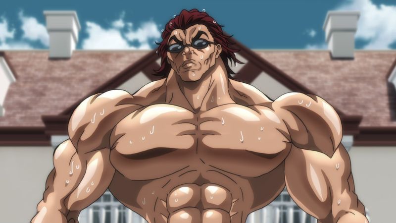 アニメ「範馬刃牙」の場面カット。 (c)板垣恵介(秋田書店)／範馬刃牙製作委員会