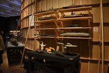 「庵野秀明展」の様子。