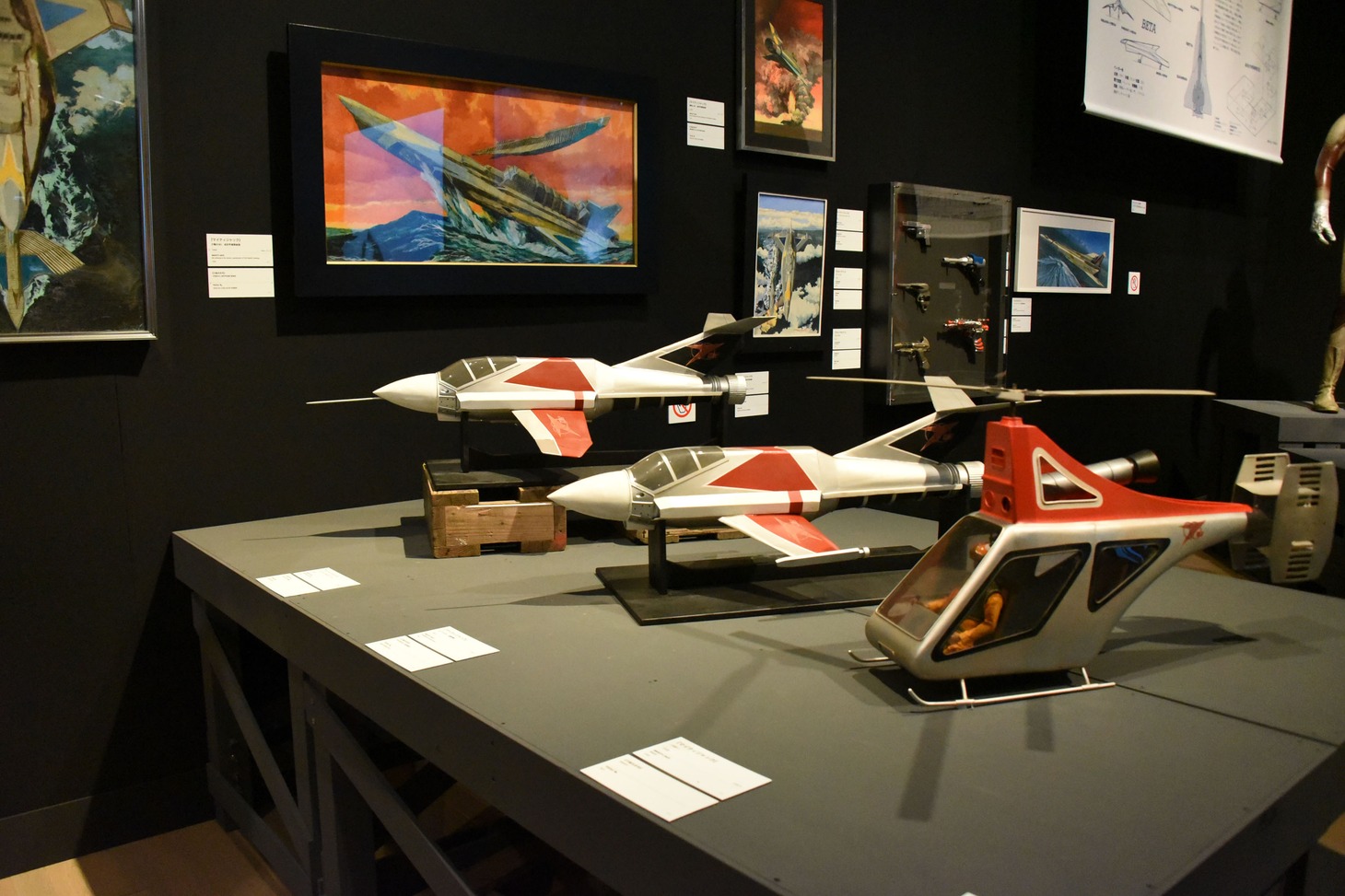 「庵野秀明展」の様子。