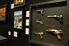 「庵野秀明展」の様子。