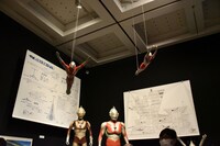 「庵野秀明展」の様子。