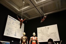 「庵野秀明展」の様子。