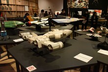 「庵野秀明展」の様子。