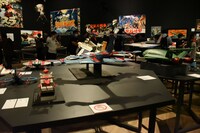 「庵野秀明展」の様子。