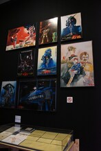 「庵野秀明展」の様子。