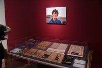 「庵野秀明展」の様子。