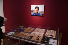 「庵野秀明展」の様子。