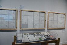 「庵野秀明展」の様子。