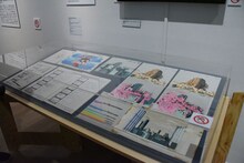 「庵野秀明展」の様子。