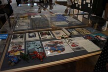 「庵野秀明展」の様子。