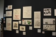 「庵野秀明展」の様子。