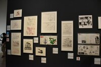 「庵野秀明展」の様子。