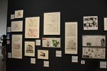 「庵野秀明展」の様子。