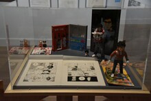 「庵野秀明展」の様子。