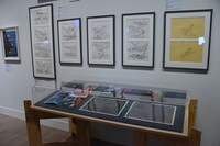 「庵野秀明展」の様子。