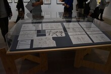 「庵野秀明展」の様子。