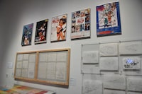 「庵野秀明展」の様子。