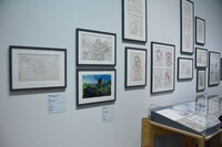 「庵野秀明展」の様子。