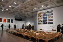 「庵野秀明展」の様子。